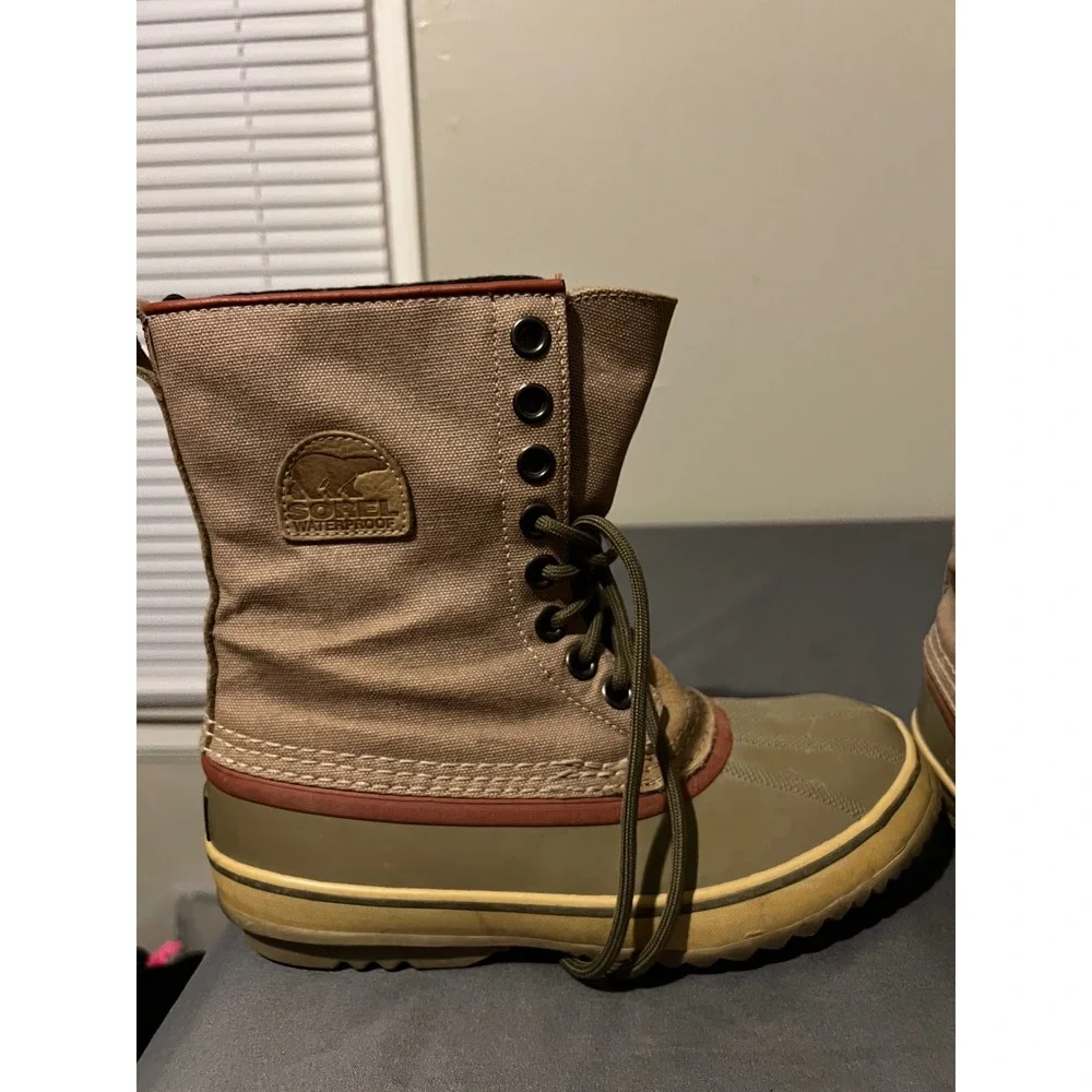 Sorel 1964 Premium T Men's Canvas Waterproof Winter Duck Boots Brown 7